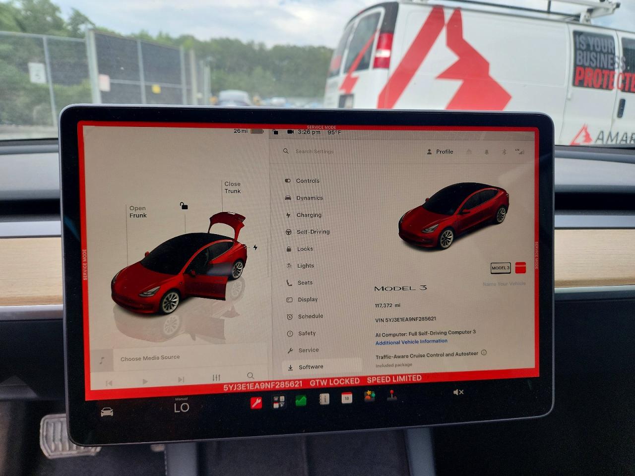 5YJ3E1EA9NF285621 · 2022 TESLA MODEL 3 · 9/12