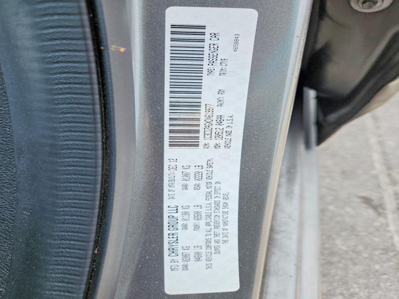1C3CDZAGXDN619977 · 2013 DODGE AVENGER · 12/12