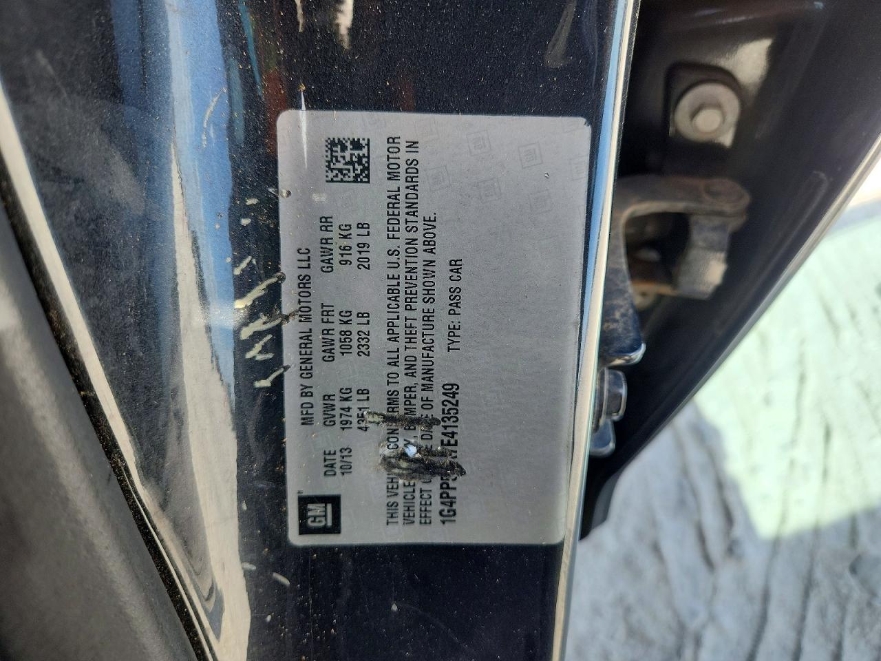 1G4PP5SK7E4135249 · 2014 BUICK VERANO · 12/12