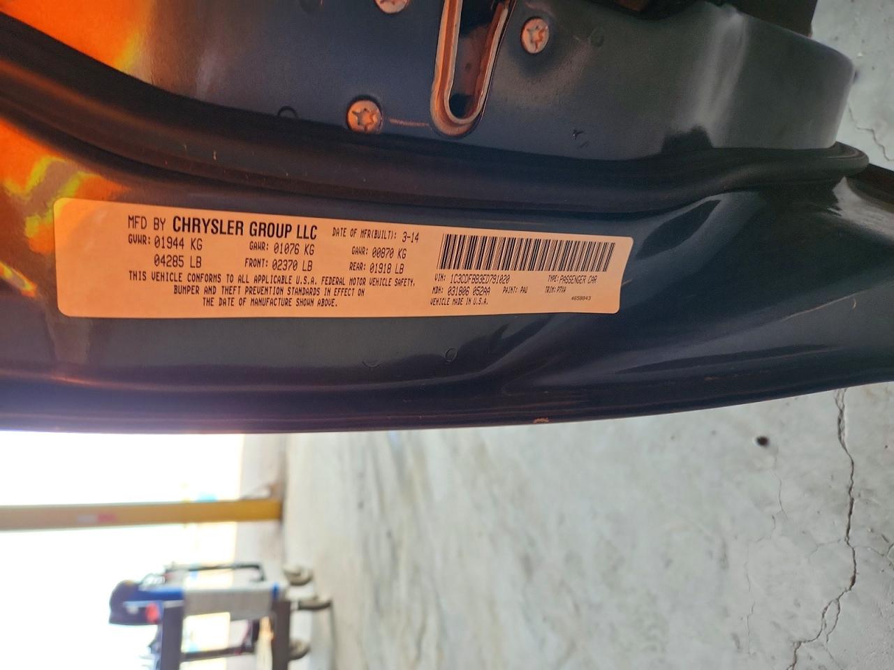 1C3CDFBB3ED791020 · 2014 DODGE DART · 12/12