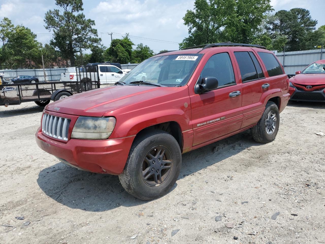 1J4GW48N74C****** · 2004 JEEP GRAND CHEROKEE