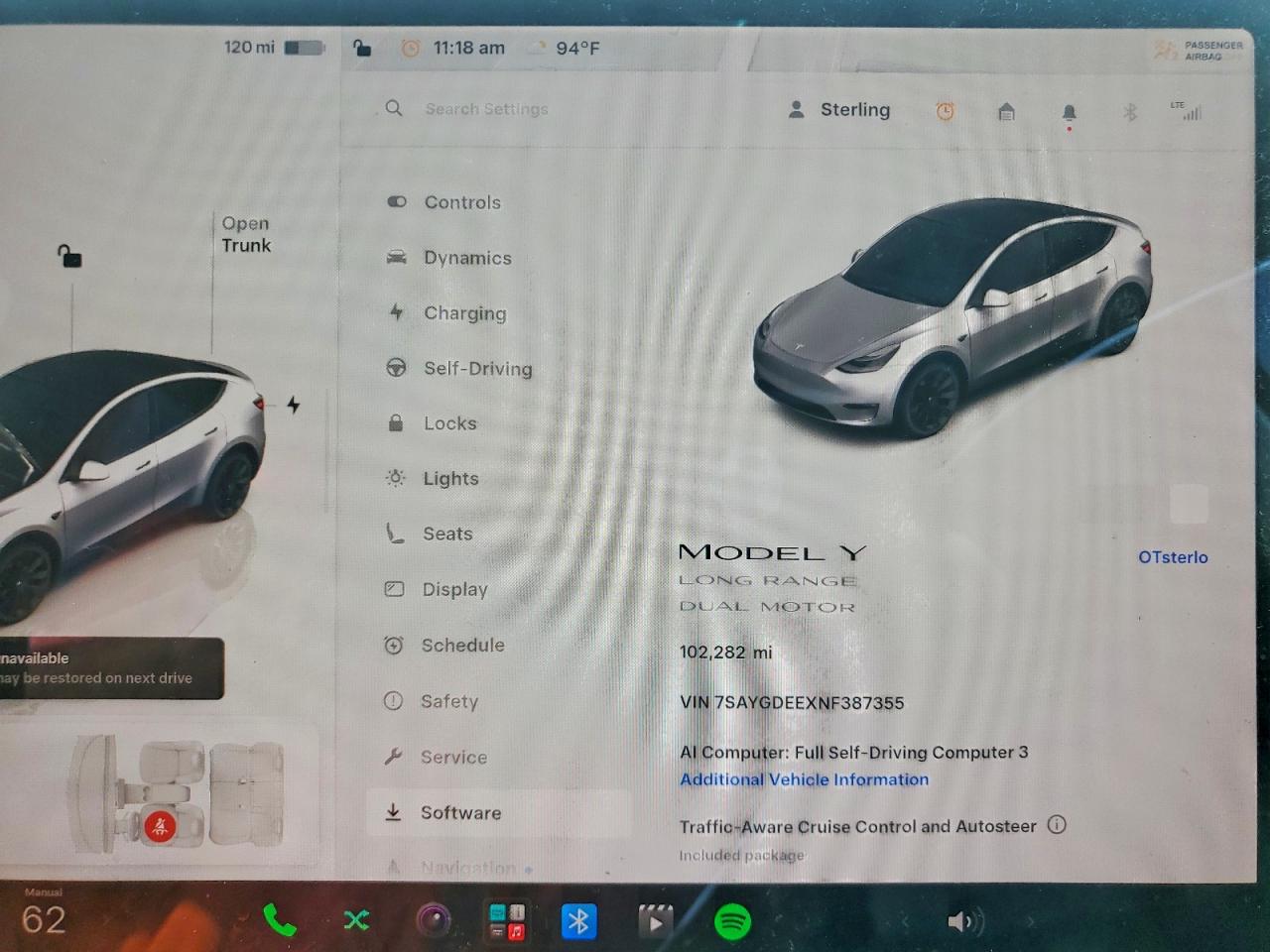 7SAYGDEEXNF387355 · 2022 TESLA MODEL Y · 9/13