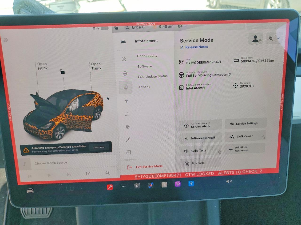 5YJYGDEE0MF195471 · 2021 TESLA MODEL Y · 9/12