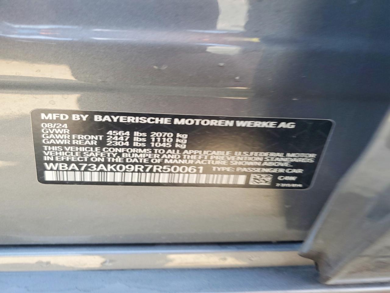WBA73AK09R7R50061 · 2024 BMW 228XI · 12/12