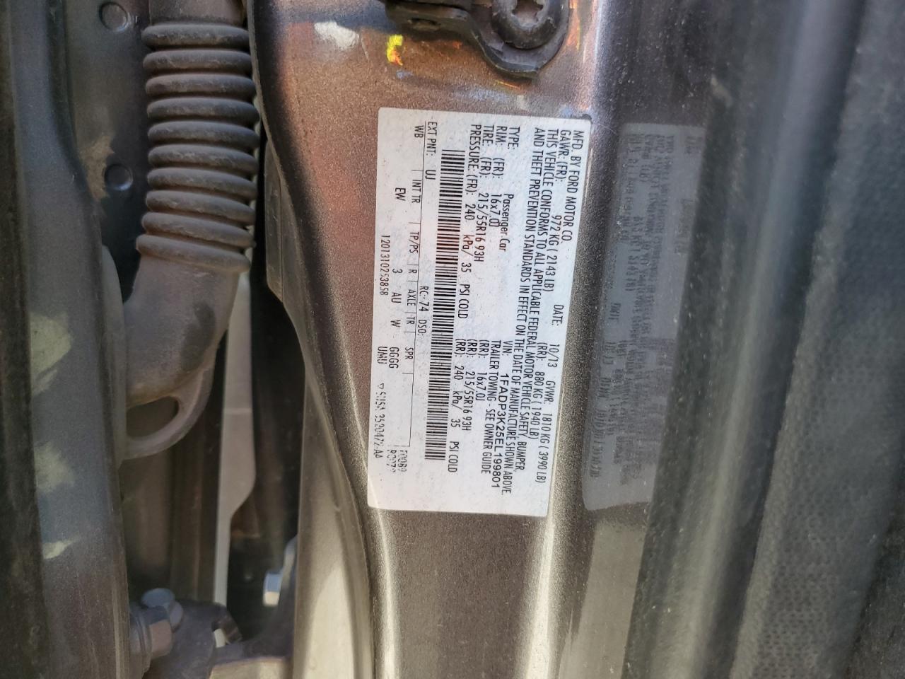 1FADP3K25EL199801 · 2014 FORD FOCUS · 12/12