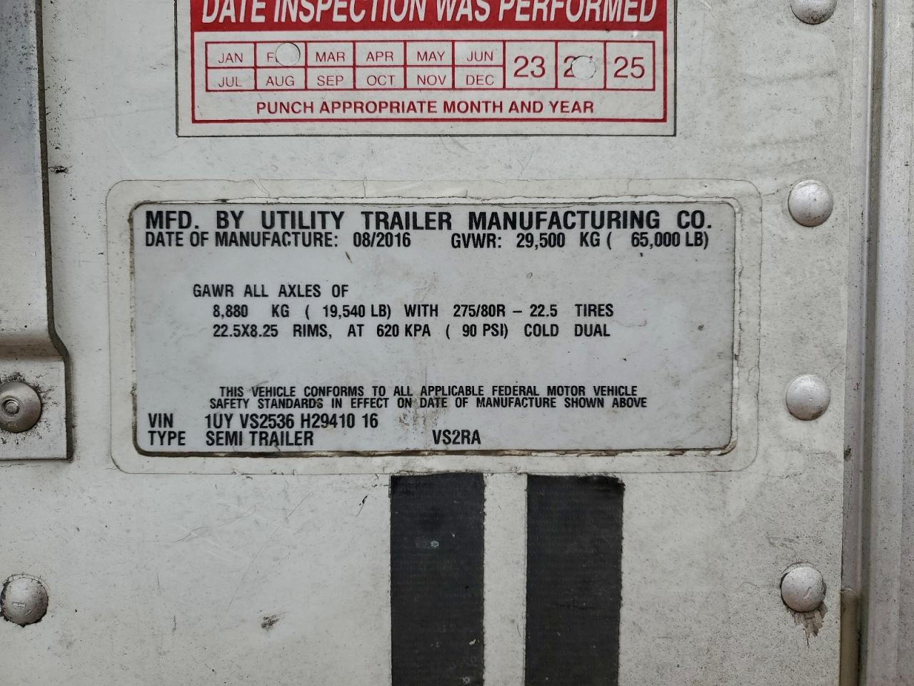 1UYVS2536H2941016 · 2016 UTILITY TRAILER TRAILER · 10/10