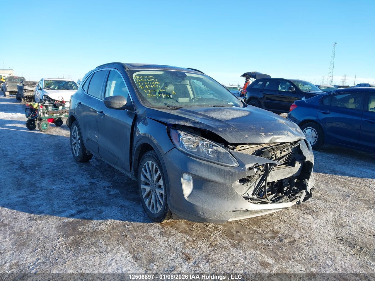 1FMCU9DZ3MUA74831 · 2021 FORD ESCAPE TITANIUM HYBRID