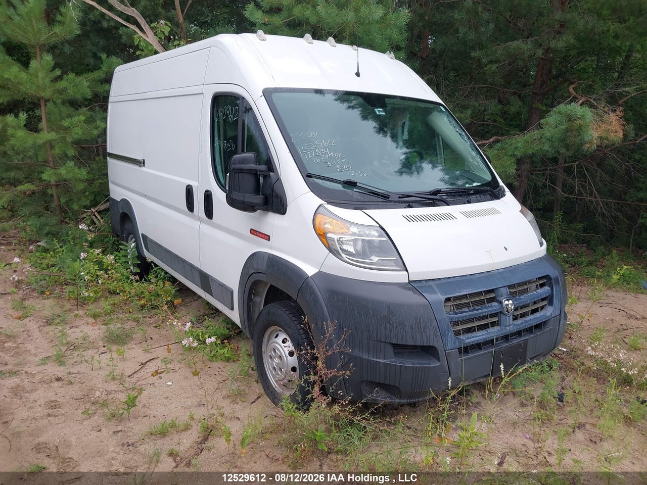 3C6TRVCG8GE122834 · 2016 RAM PROMASTER 2500 HIGH ROOF
