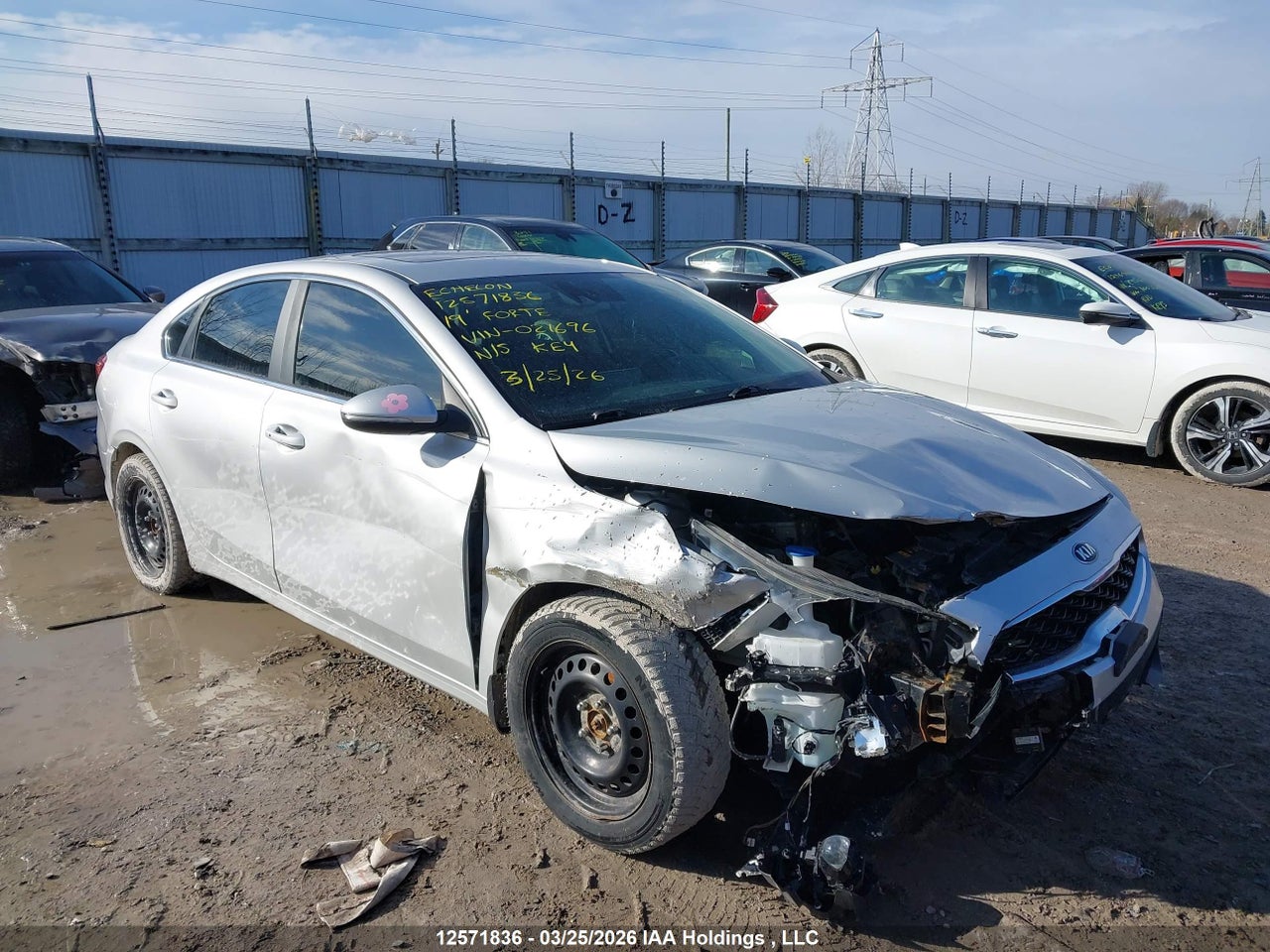 3KPF54AD3KE021696 · 2019 KIA FORTE EX