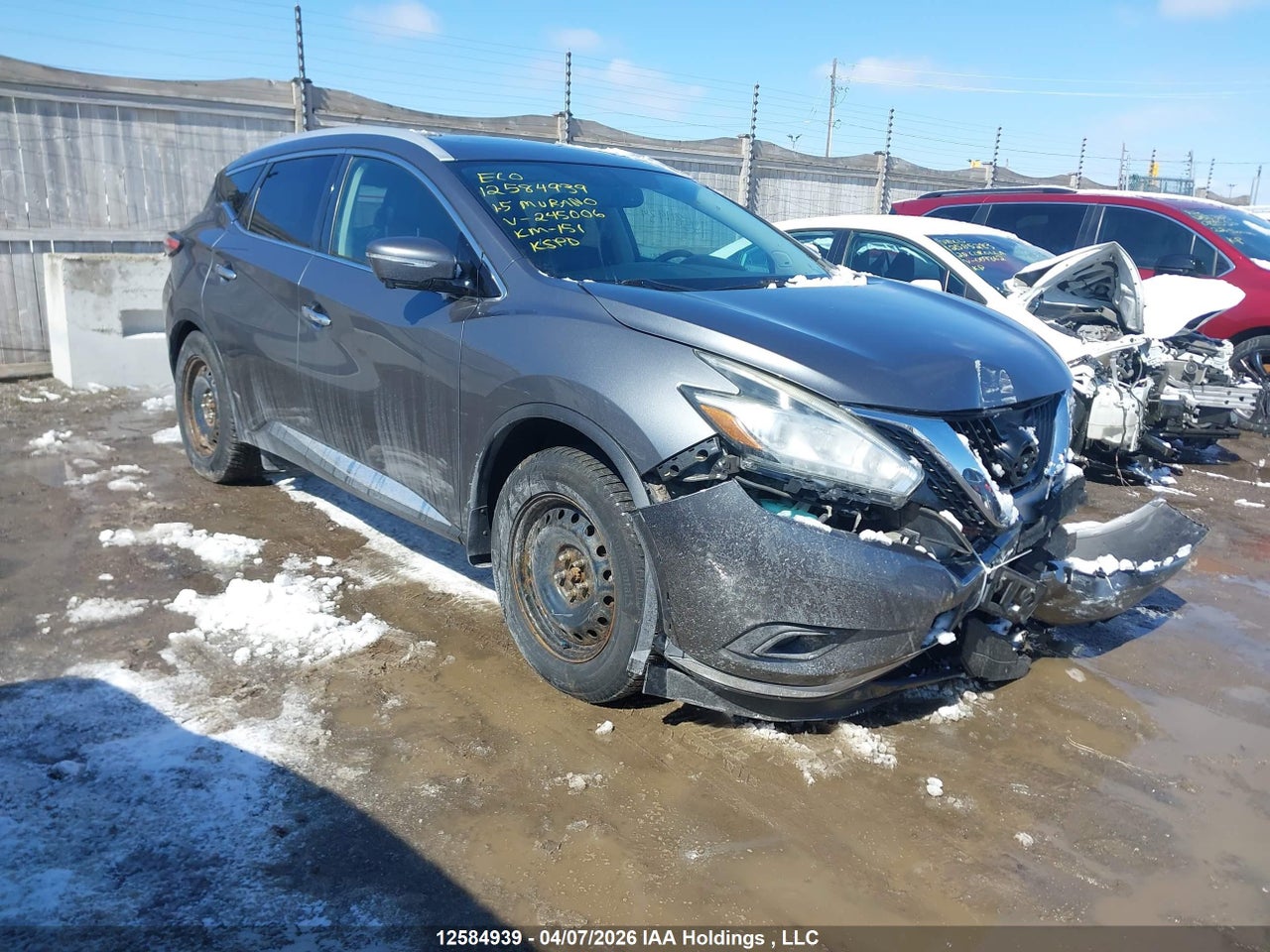 5N1AZ2MH0FN245006 · 2015 NISSAN MURANO PLATINUM/SL/SV