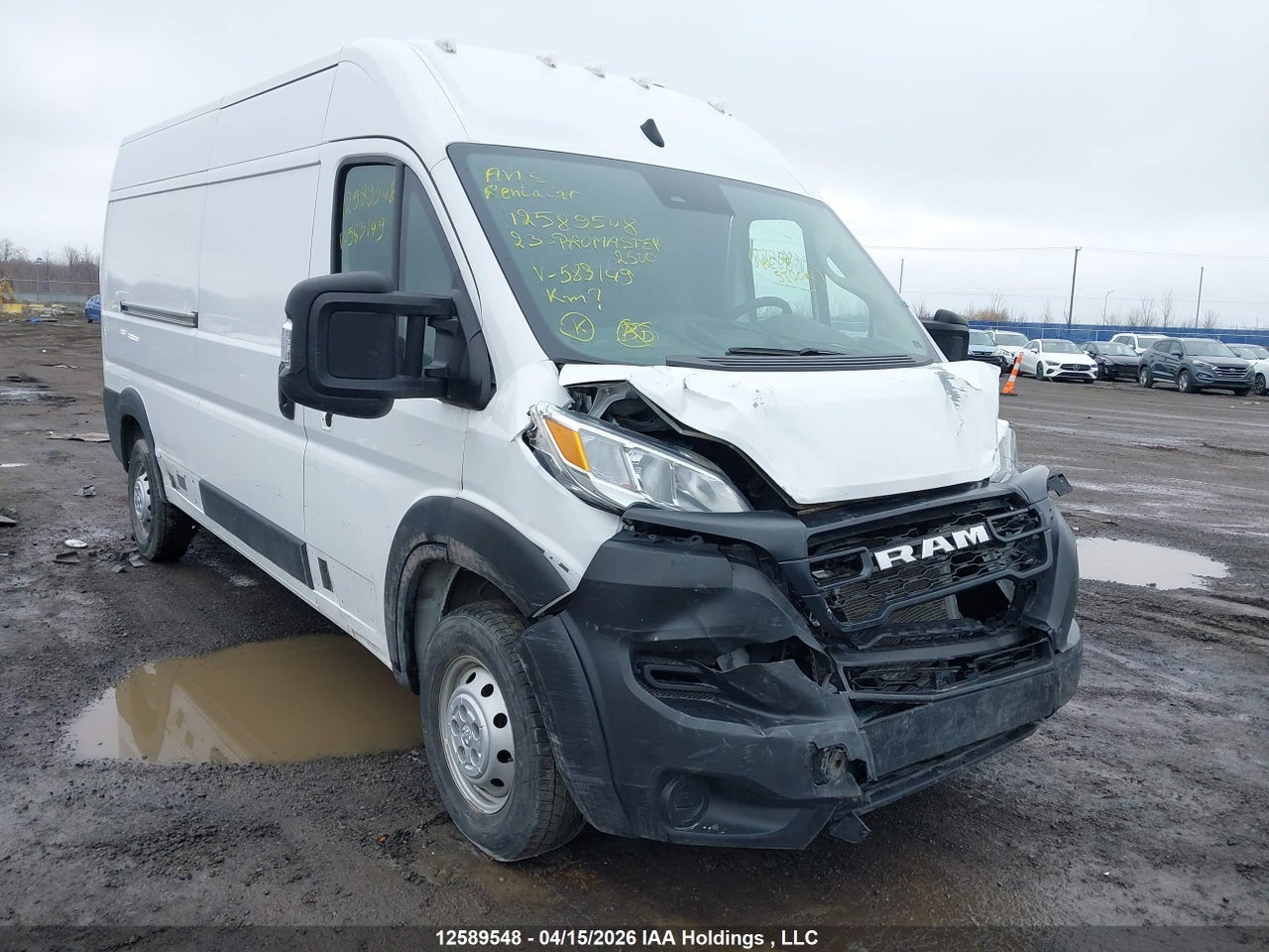 3C6LRVDG9PE583149 · 2023 RAM PROMASTER 2500 2500 HIGH