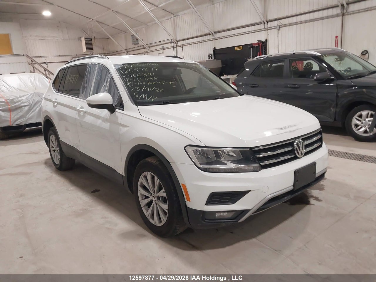 3VV0B7AX4JM****** · 2018 VOLKSWAGEN TIGUAN S