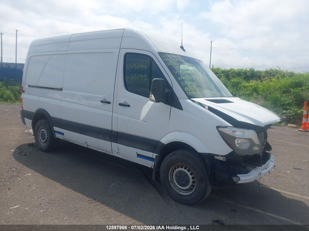 WD3BE7CD6JP591293 · 2018 MERCEDES BENZ SPRINTER 2500 STANDARD ROOF V6