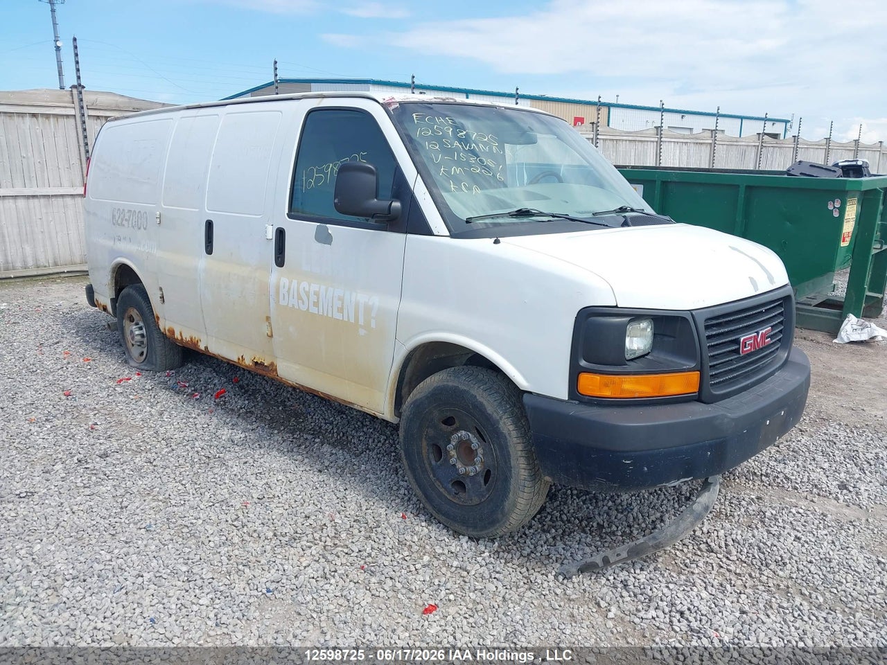 1GTW7FCA7C1153051 · 2012 GMC SAVANA G2500