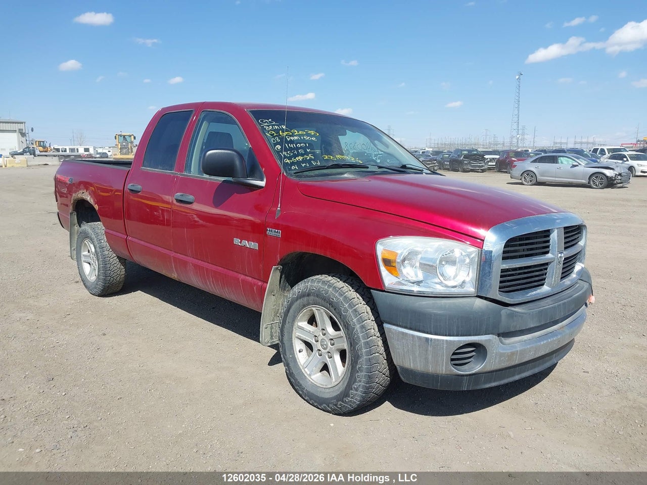 1D7HU18258J141001 · 2008 DODGE RAM 1500 ST/SXT