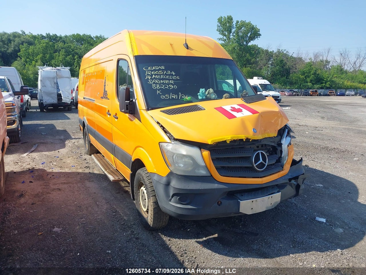WD3BE8DC2E5882290 · 2014 MERCEDES BENZ SPRINTER 2500