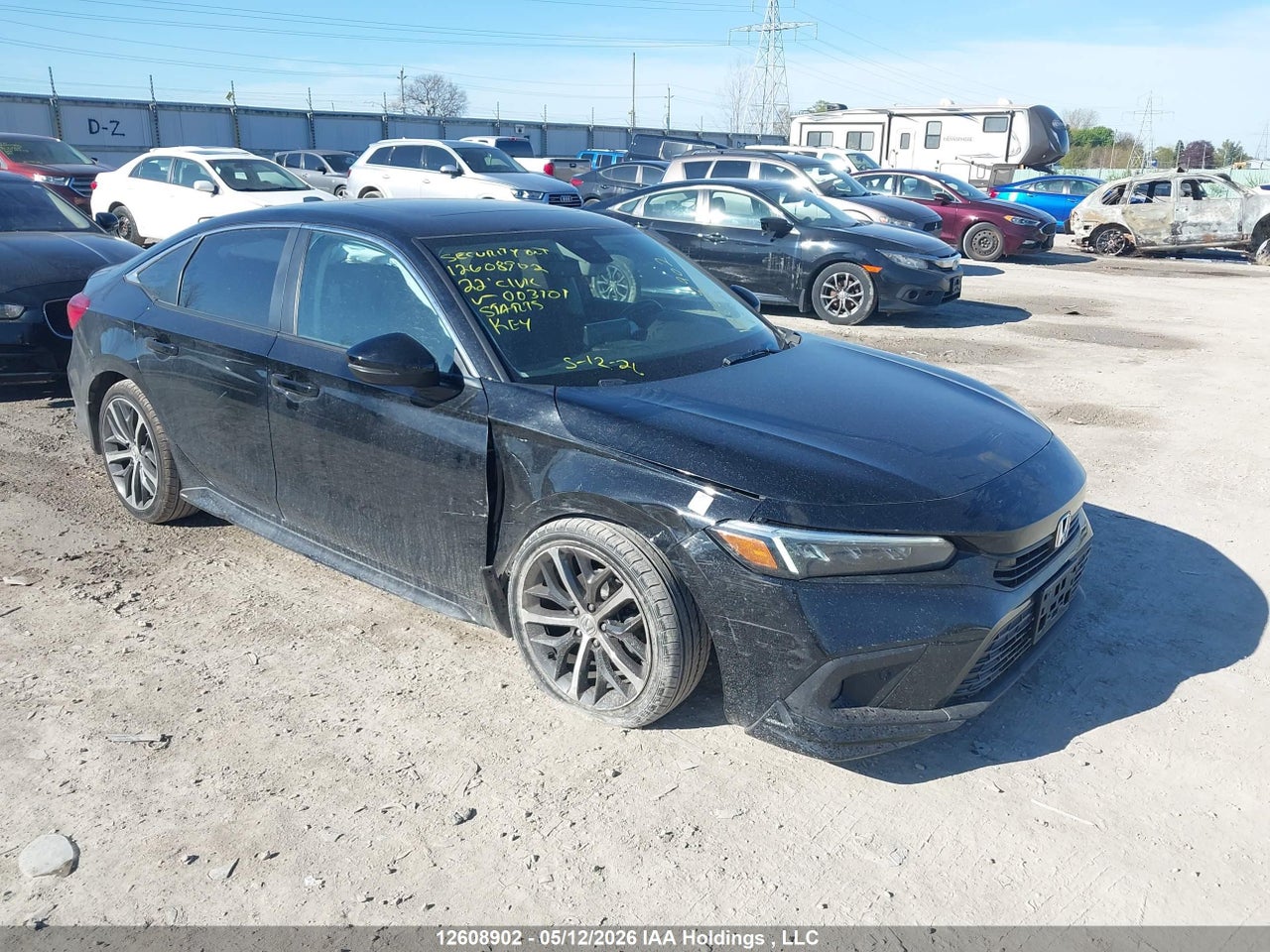 2HGFE1F93NH003101 · 2022 HONDA Civic touring