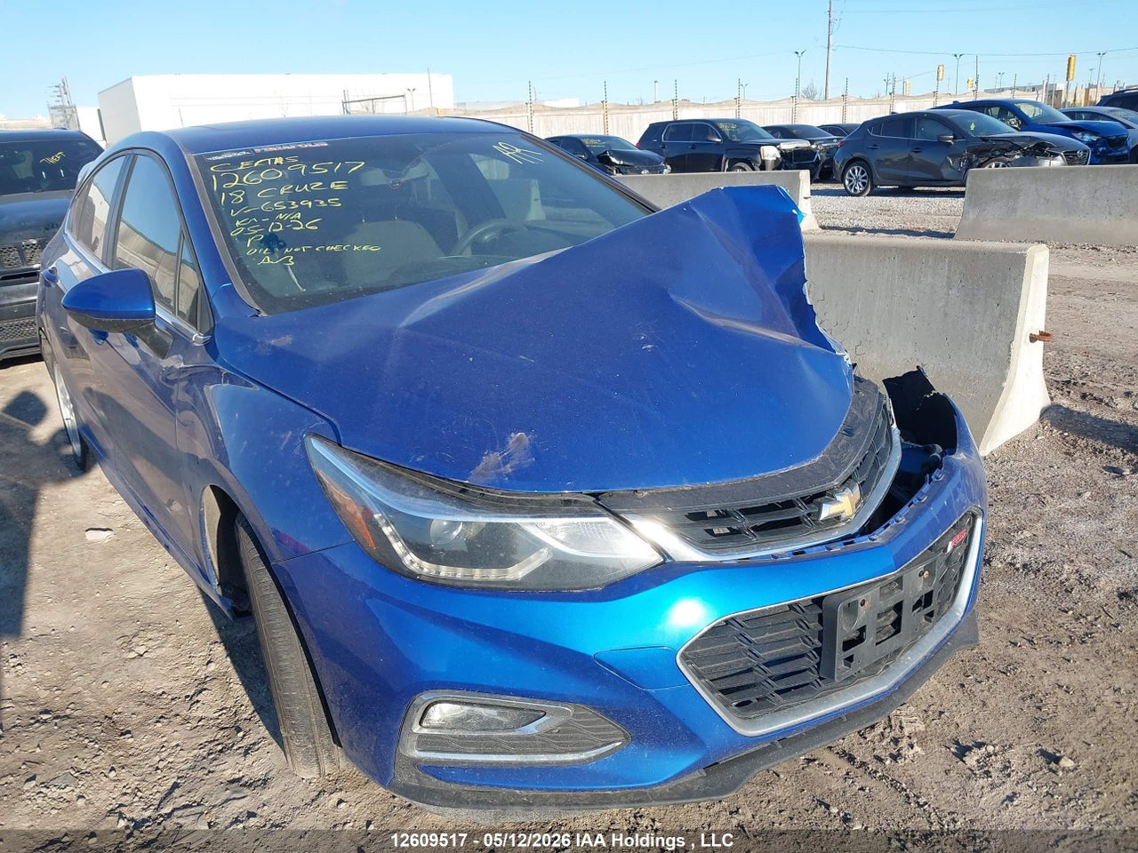 3G1BE6SM8JS653935 · 2018 CHEVROLET CRUZE LT