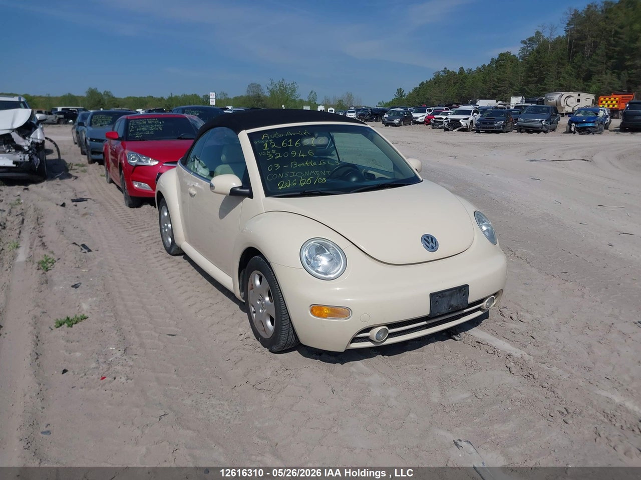 3VWCK21Y63M320946 · 2003 VOLKSWAGEN NEW BEETLE GLS