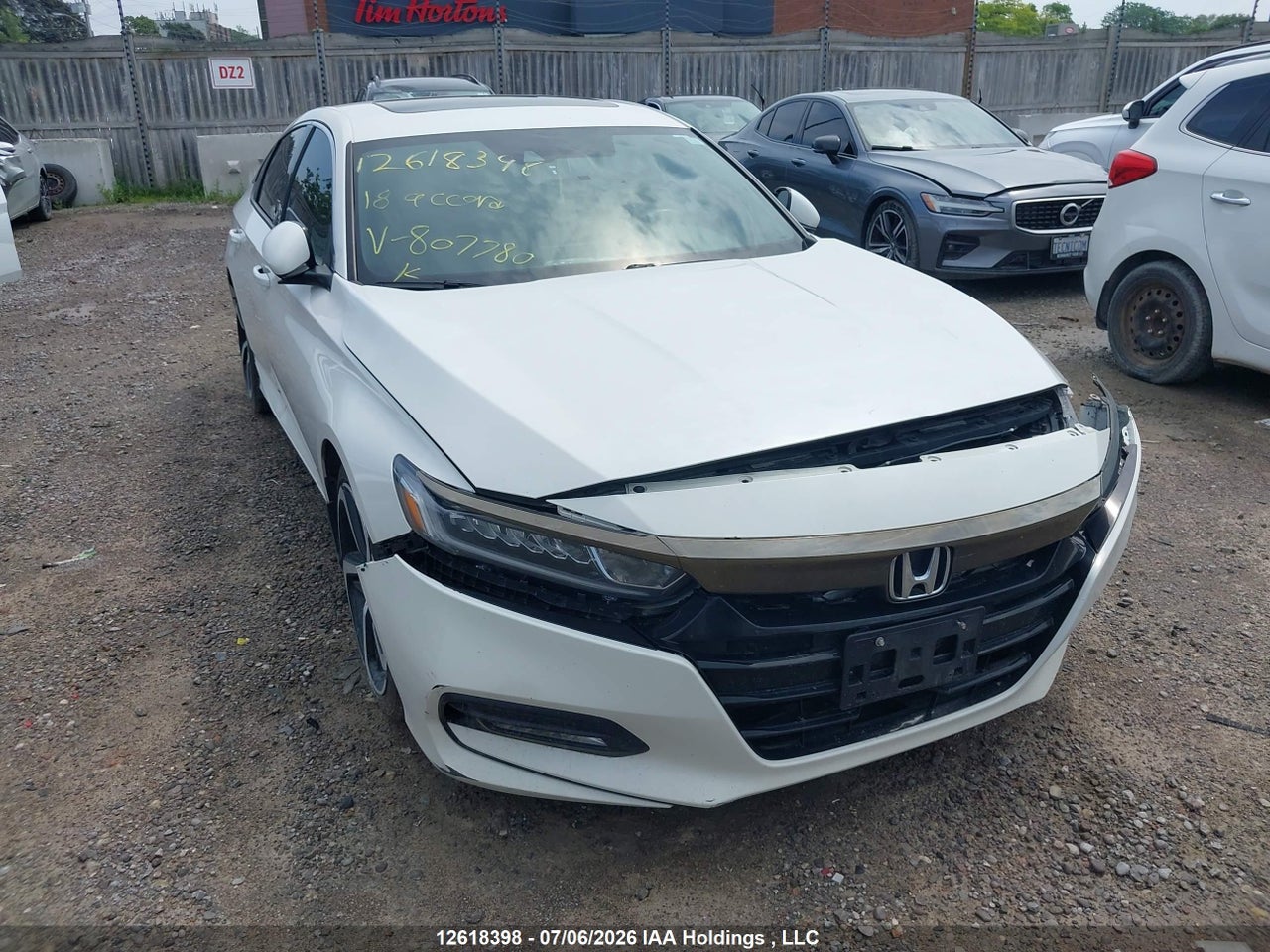 1HGCV1F35JA807780 · 2018 HONDA ACCORD SPORT