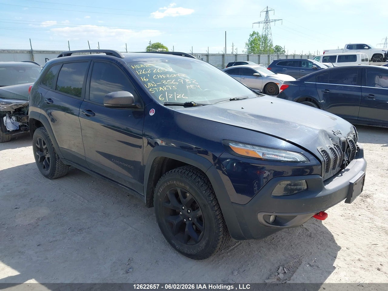 1C4PJMBS6GW****** · 2016 JEEP CHEROKEE TRAILHAWK