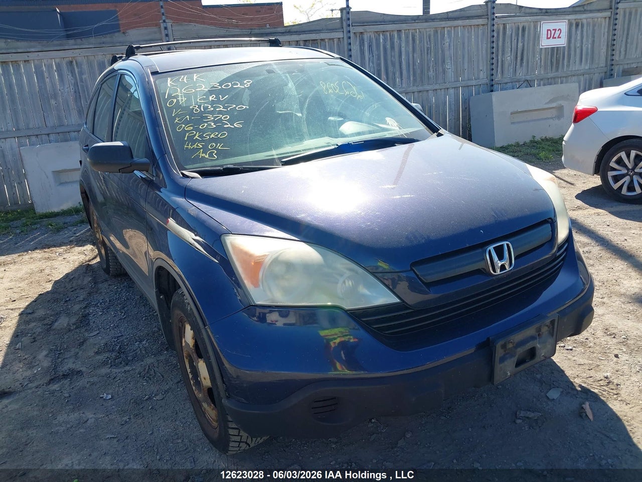 5J6RE48337L813270 · 2007 HONDA CR-V LX