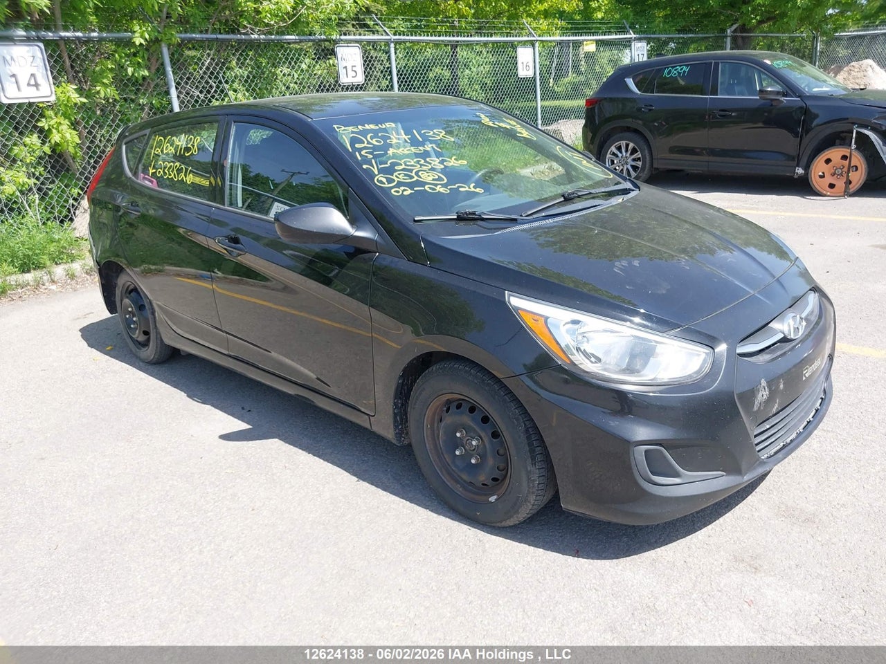 KMHCT5AE6FU233826 · 2015 HYUNDAI ACCENT GL