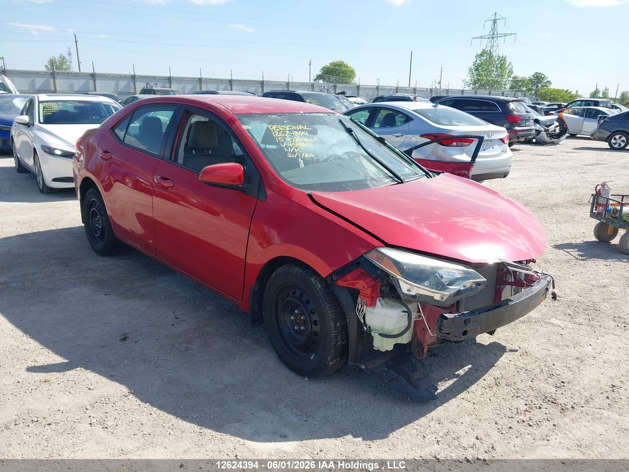 2T1BURHE6FC454818 · 2015 TOYOTA COROLLA L/LE/LE PLS/PRM/S/S PLS