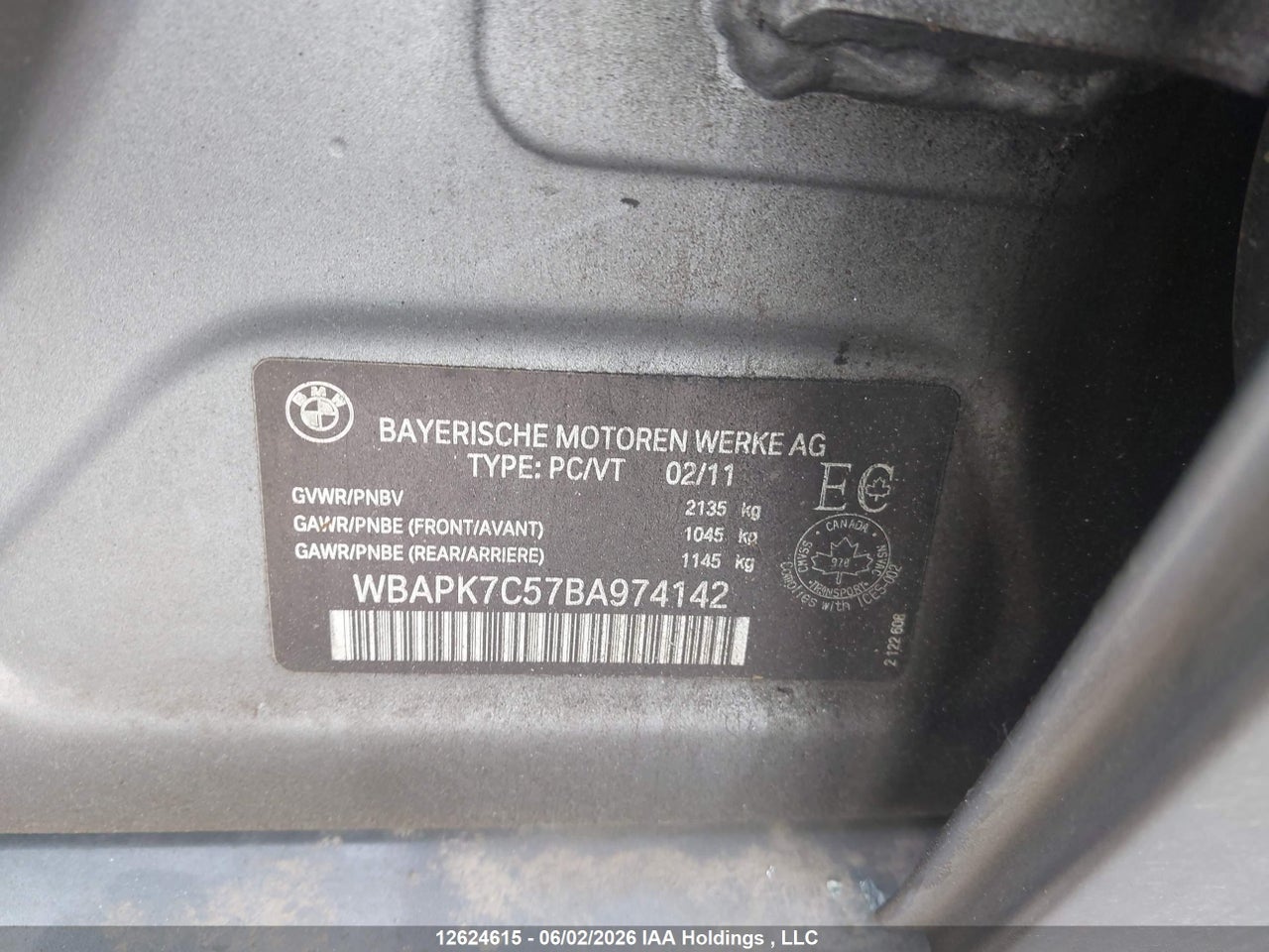 WBAPK7C57BA974142 · 2011 BMW 328I XDRIVE · 9/20