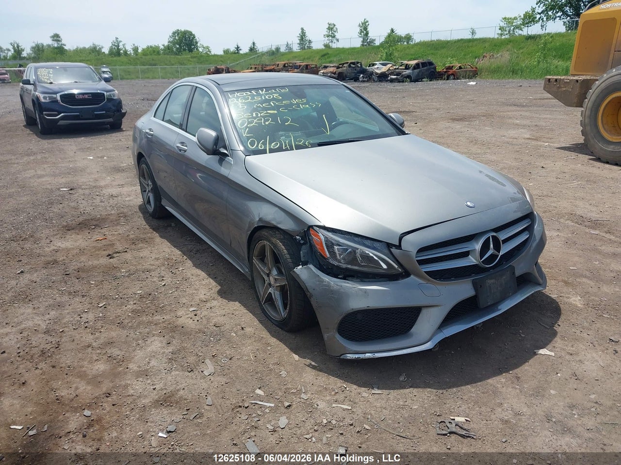 55SWF4KB5FU029212 · 2015 MERCEDES BENZ C-CLASS