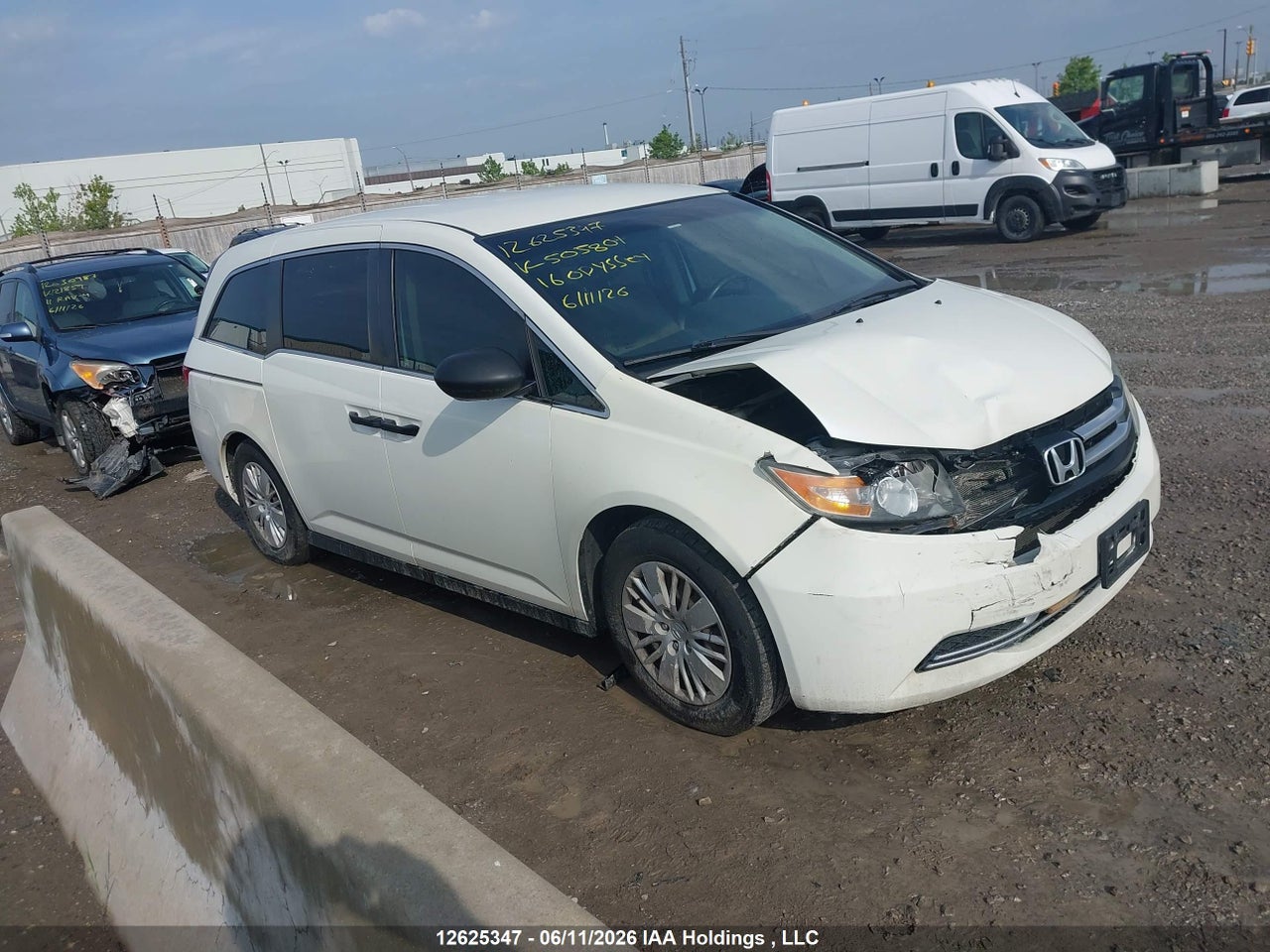 5FNRL5H28GB505801 · 2016 HONDA ODYSSEY LX