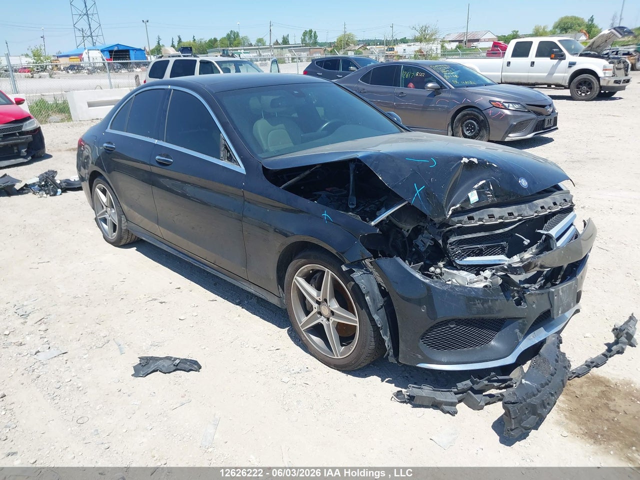 55SWF6GB9FU019383 · 2015 MERCEDES BENZ C 400 4MATIC
