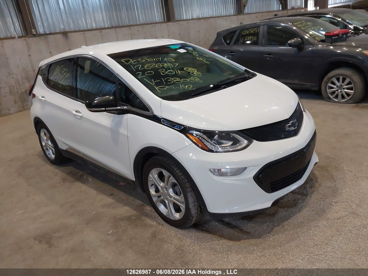1G1FY6S01L4138008 · 2020 CHEVROLET BOLT EV LT