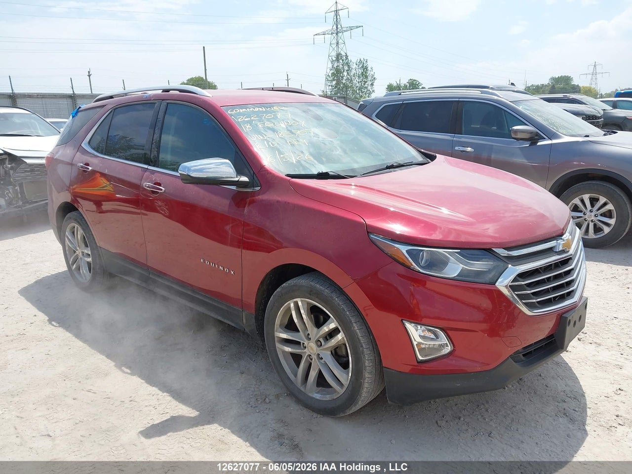 2GNAXWEXXJ6183707 · 2018 CHEVROLET EQUINOX PREMIER