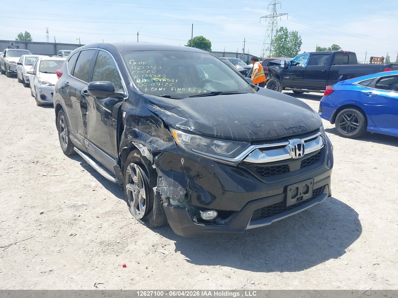2HKRW2H88HH135382 · 2017 HONDA CR-V EX-L