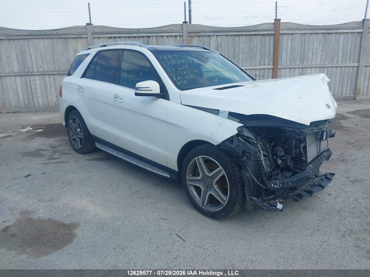 4JGDA5GB6HA980578 · 2017 MERCEDES BENZ GLE 400 4MATIC