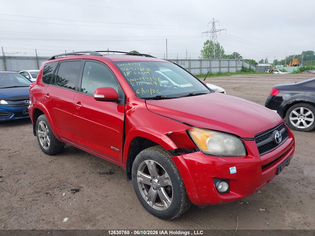 2T3RF4DV7CW193136 · 2012 TOYOTA RAV4 SPORT