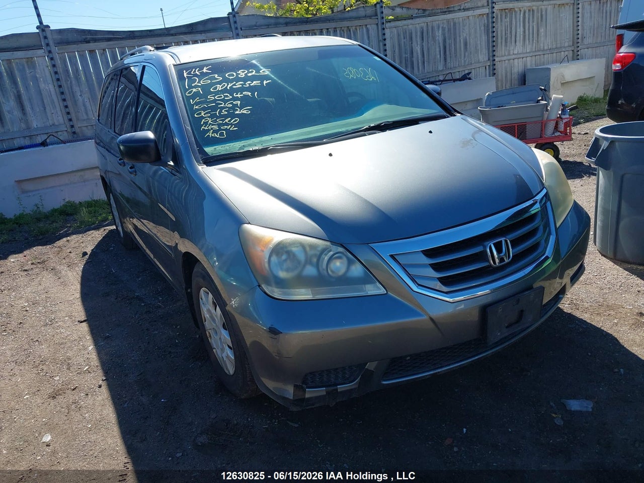 5FNRL382X9B503491 · 2009 HONDA ODYSSEY LX