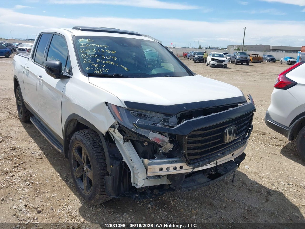 5FPYK3F85NB503129 · 2022 HONDA RIDGELINE BLACK EDITION