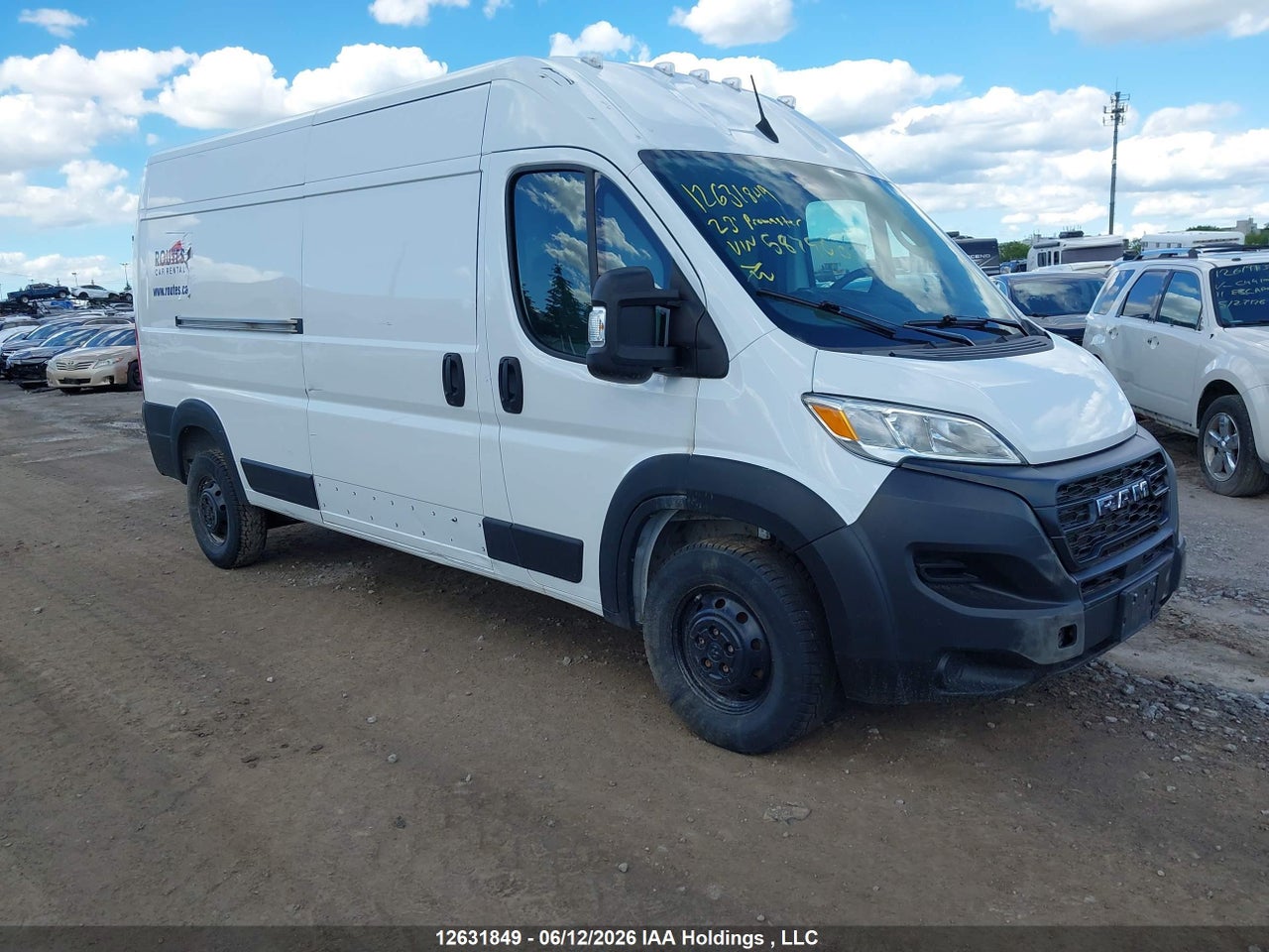 3C6LRVDG9PE587900 · 2023 RAM PROMASTER 2500 2500 HIGH
