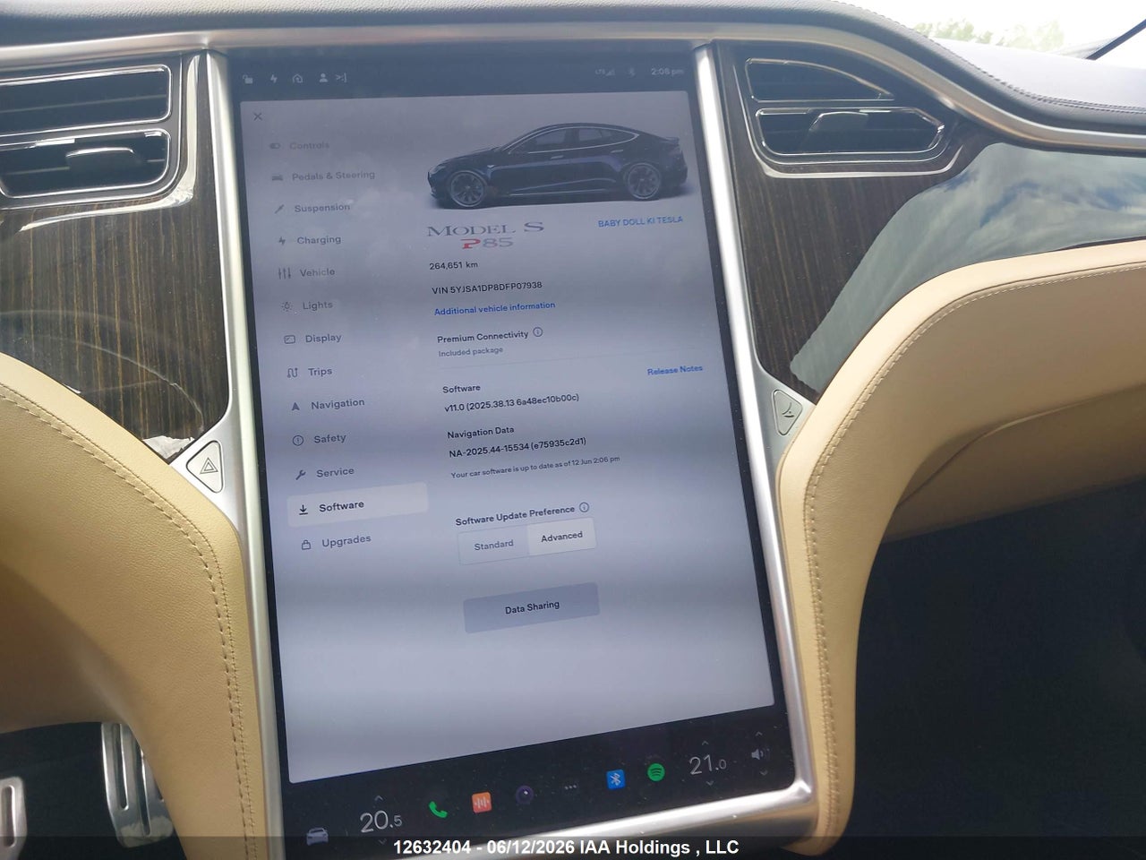 5YJSA1DP8DFP07938 · 2013 TESLA MODEL S · 7/21