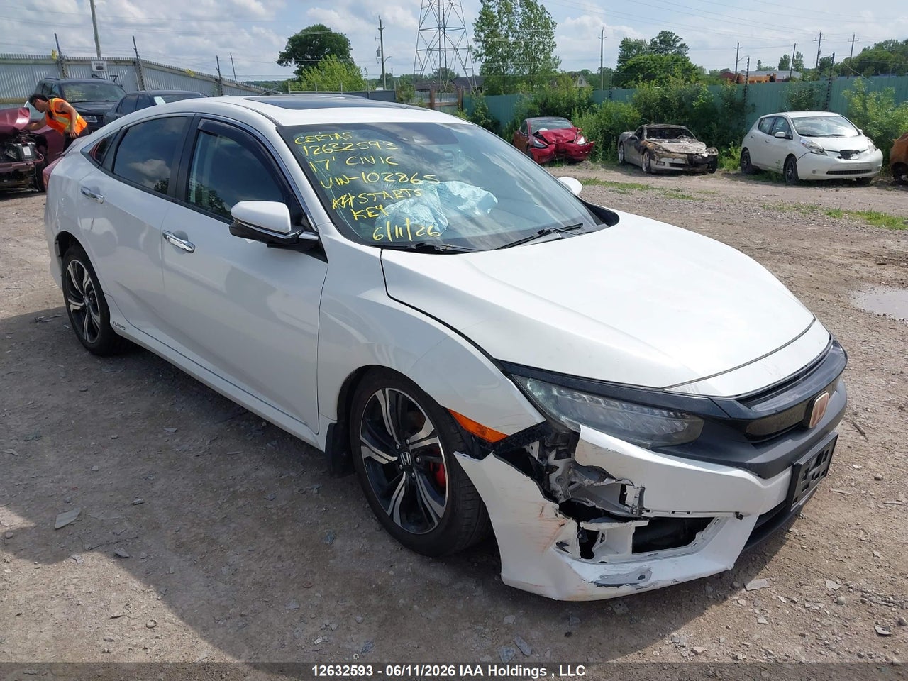 2HGFC1F91HH102865 · 2017 HONDA Civic touring