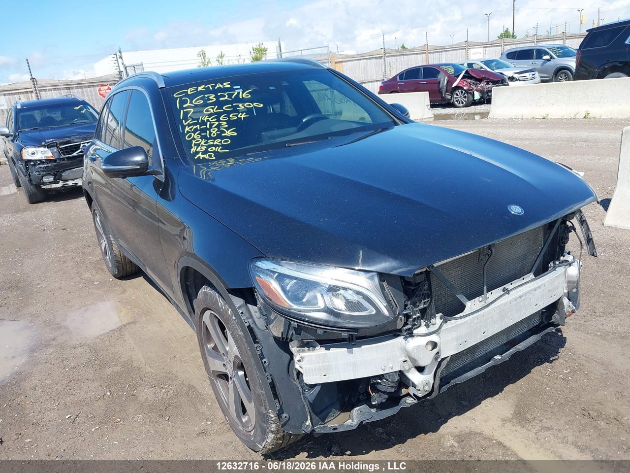 WDC0G4KB1HF146654 · 2017 MERCEDES BENZ GLC 300 4MATIC