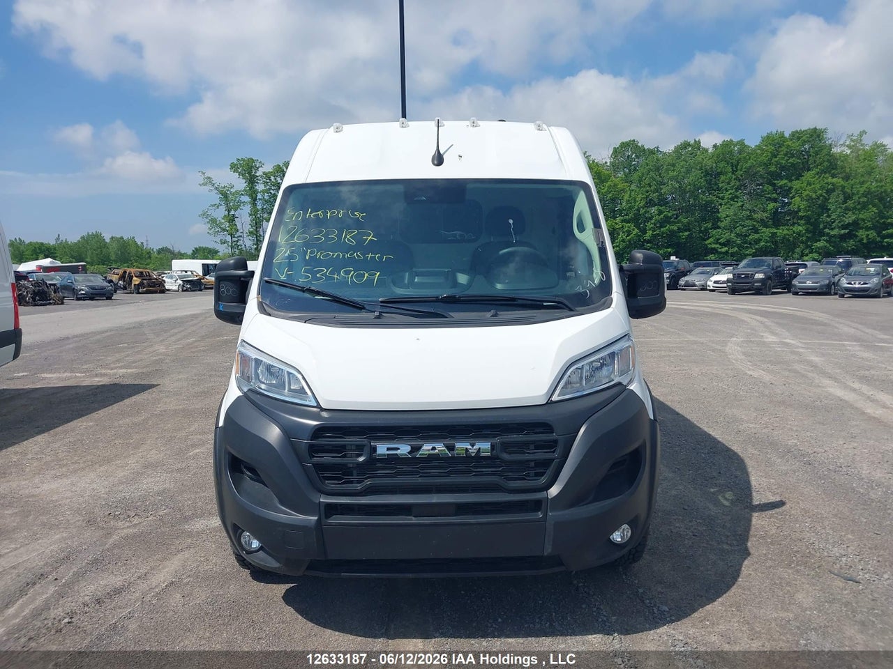 3C6LRVCG1SE534909 · 2025 RAM PROMASTER 2500 2500 HIGH · 12/24