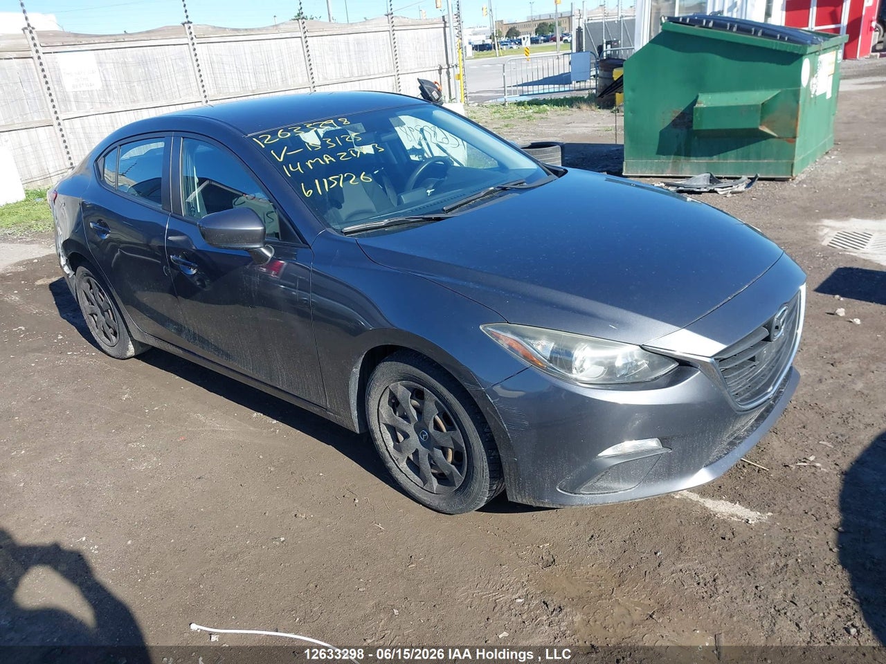 JM1BM1U7XE1153125 · 2014 MAZDA MAZDA3 GX-SKY