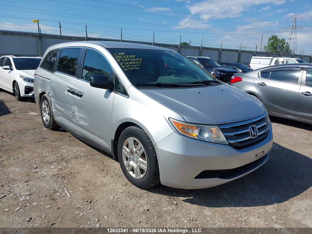 5FNRL5H26CB508237 · 2012 HONDA ODYSSEY LX