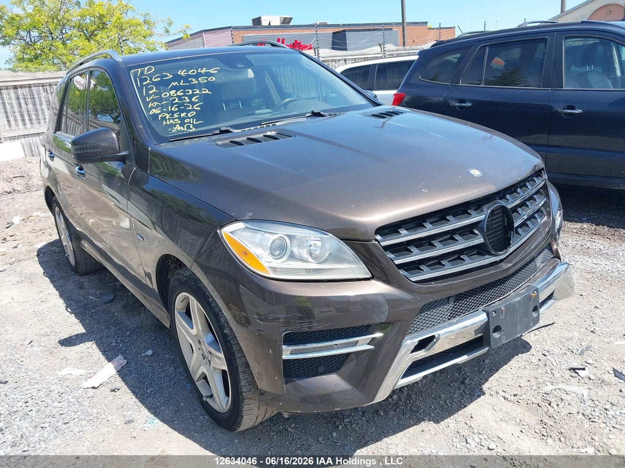 4JGDA2EB1CA086322 · 2012 MERCEDES BENZ ML 350 BLUETEC 4MATIC