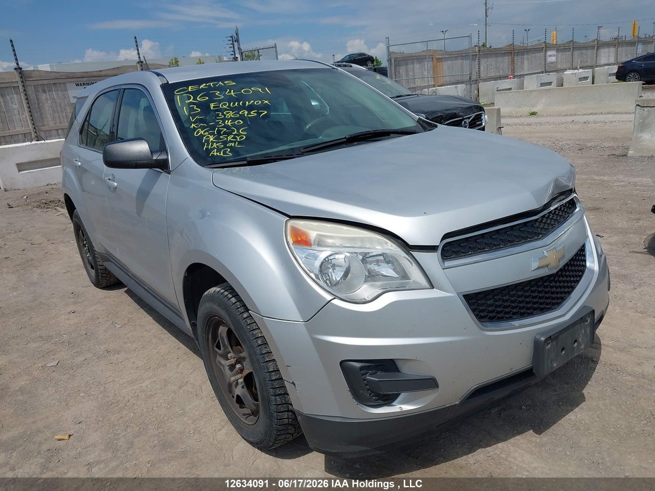 2GNALBEK0D6386957 · 2013 CHEVROLET EQUINOX LS