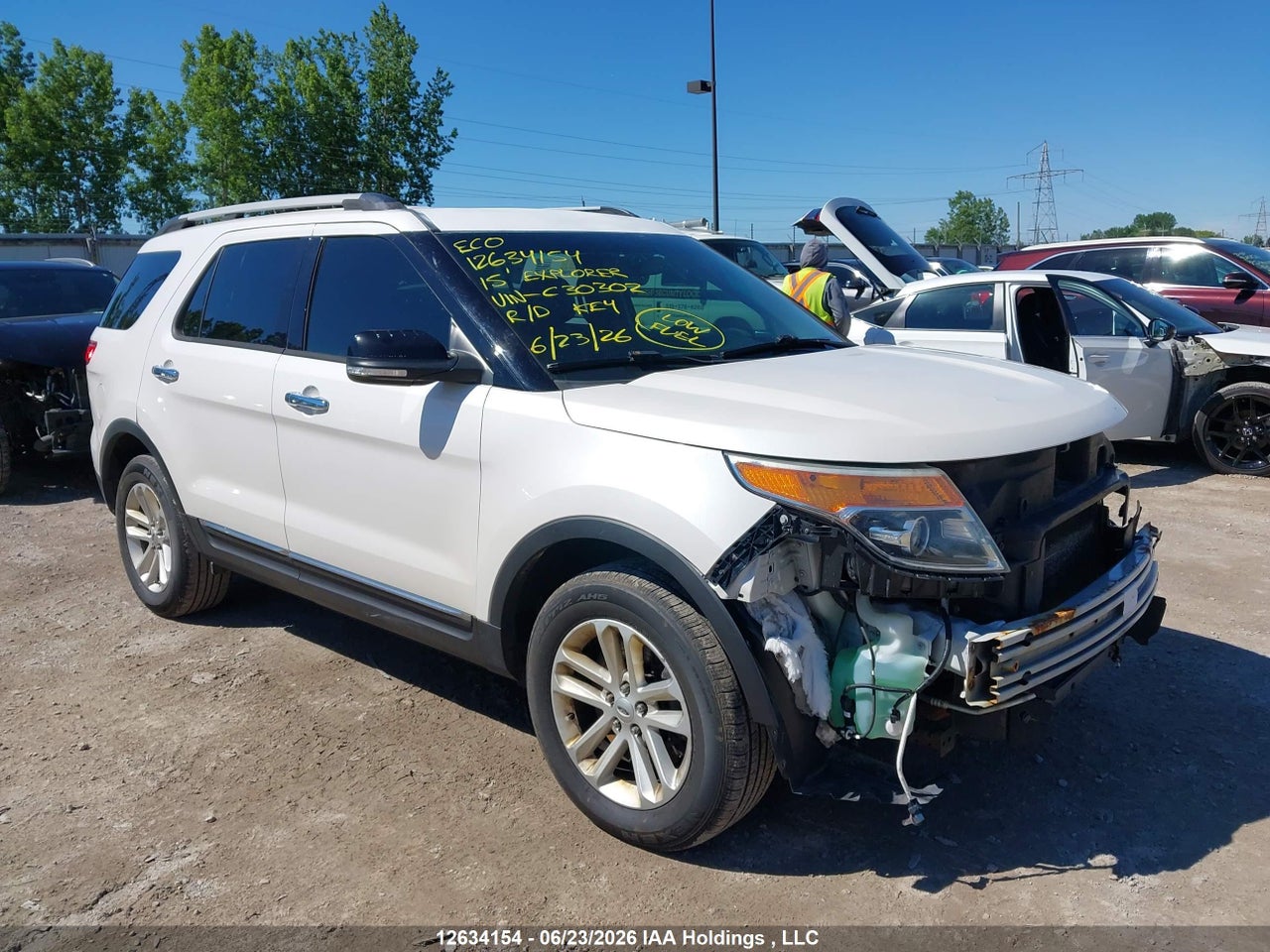 1FM5K8D8XFGC30302 · 2015 FORD EXPLORER XLT
