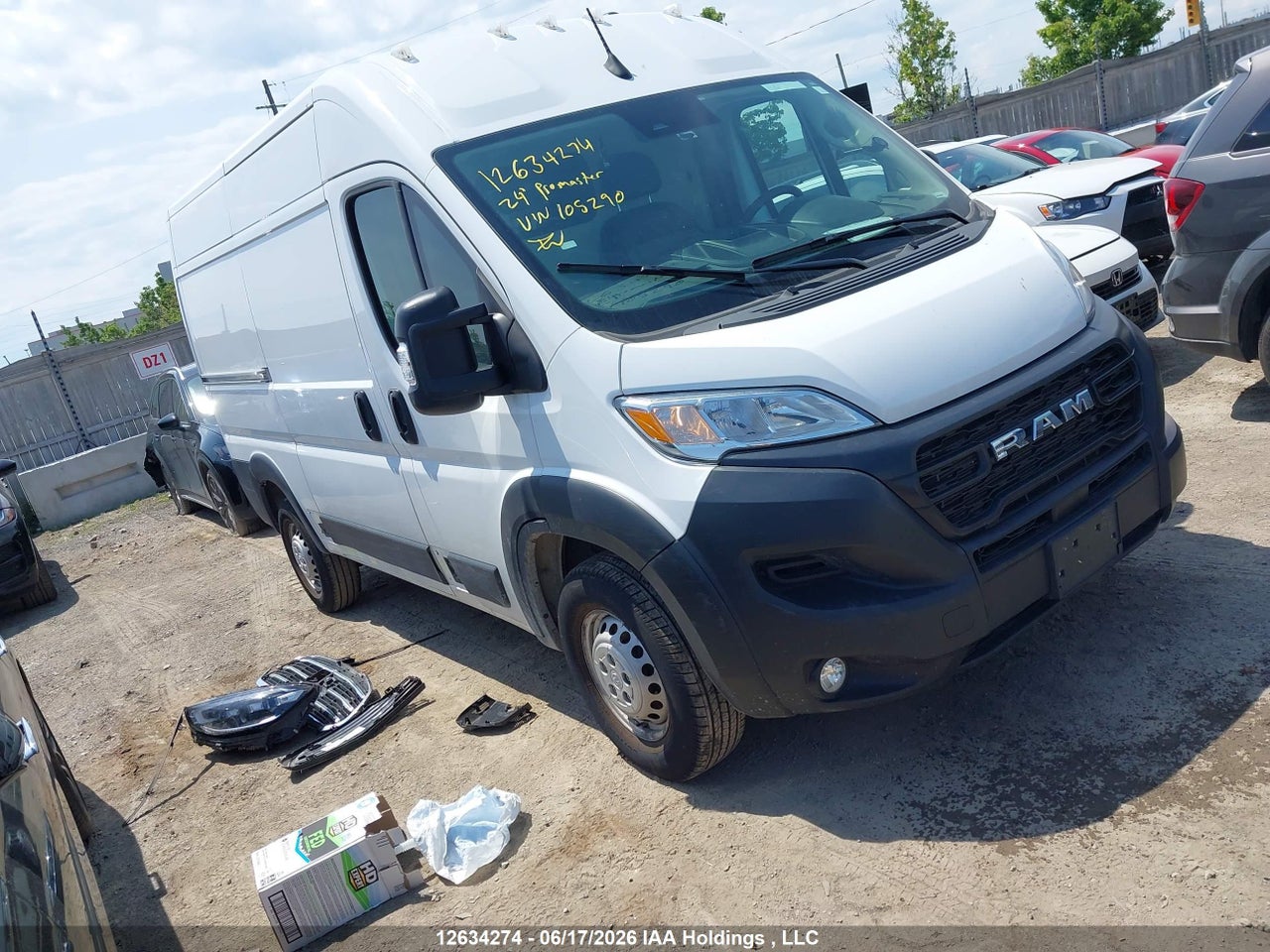 3C6LRVCG4RE105290 · 2024 RAM PROMASTER 2500 2500 HIGH